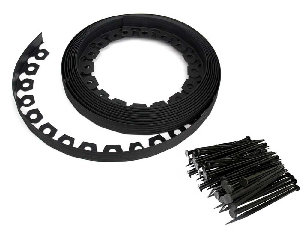 Бордюр тротуарный пластиковый Манго L10000 H55мм черный купить в Санкт-Петербурге