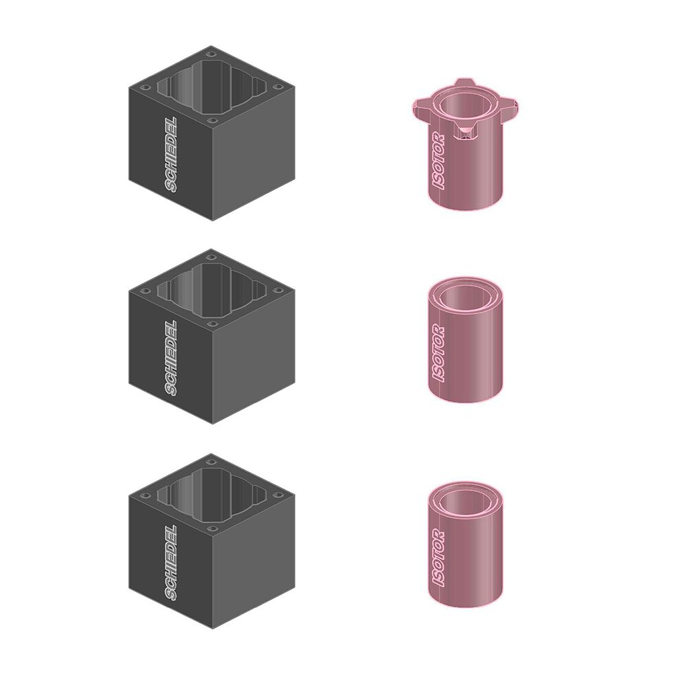 ISOTOR Комплект 1м D20 Shiedel, чёрный