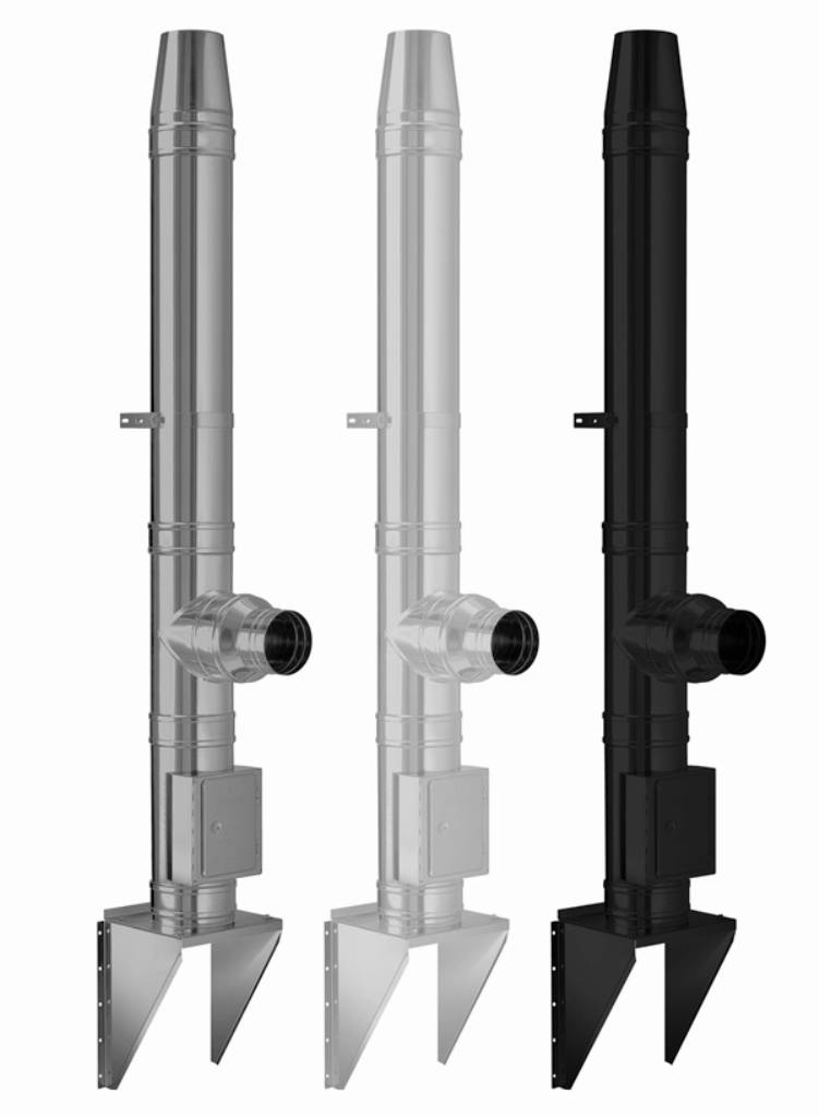 Permeter 25мм D130мм 10м черный/серый (насадной монтаж) Schiedel