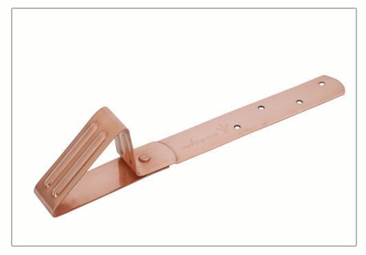 Снегостопор (скоба) для мягкой кровли медь aquAsystem купить в Санкт-Петербурге
