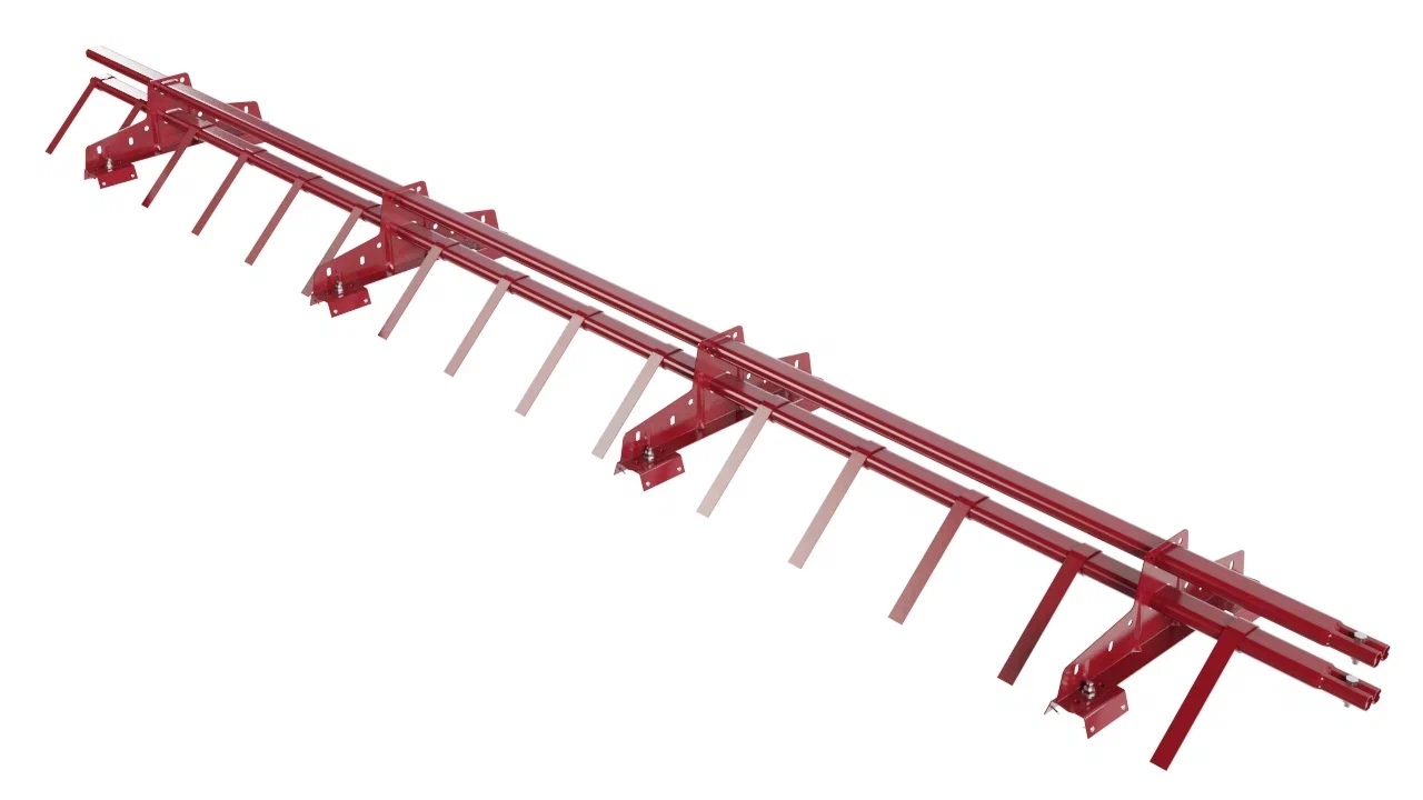 Снегозадержатель трубчатый BORGE для профнастила Н-60, Н-75,  3м, рубиново-красный (3003)