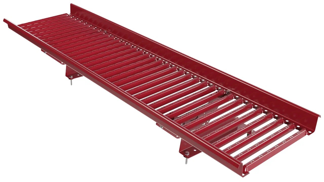 Переходной мостик Borge для металлочерепицы с высокой ступенькой (длина волны 350мм) 1,5м, рубиново-красный (3003)