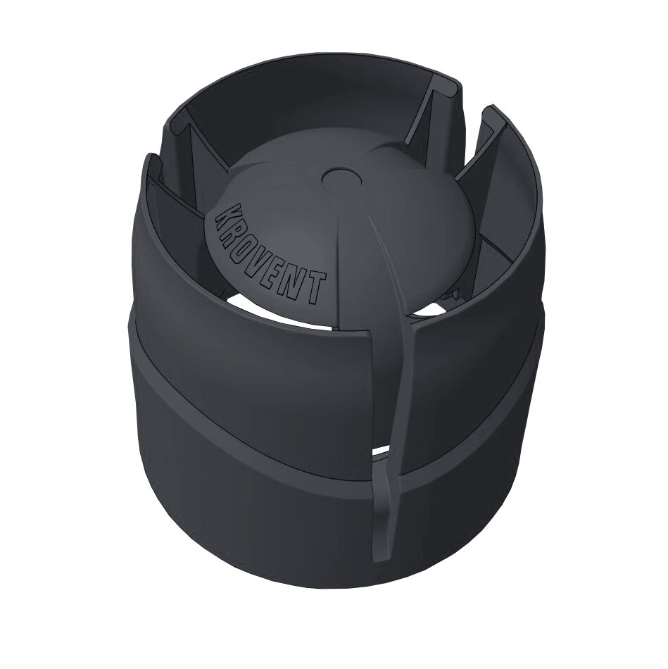 Krovent HupCap 110 NEW колпак на трубу кровельный, 7024 (серый)
