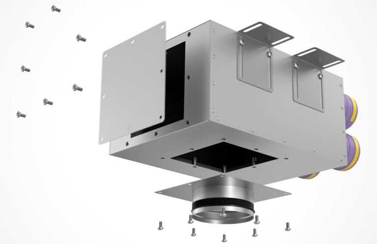 Коллектор металлический на 8 выходов KV 125/75x8 Provent