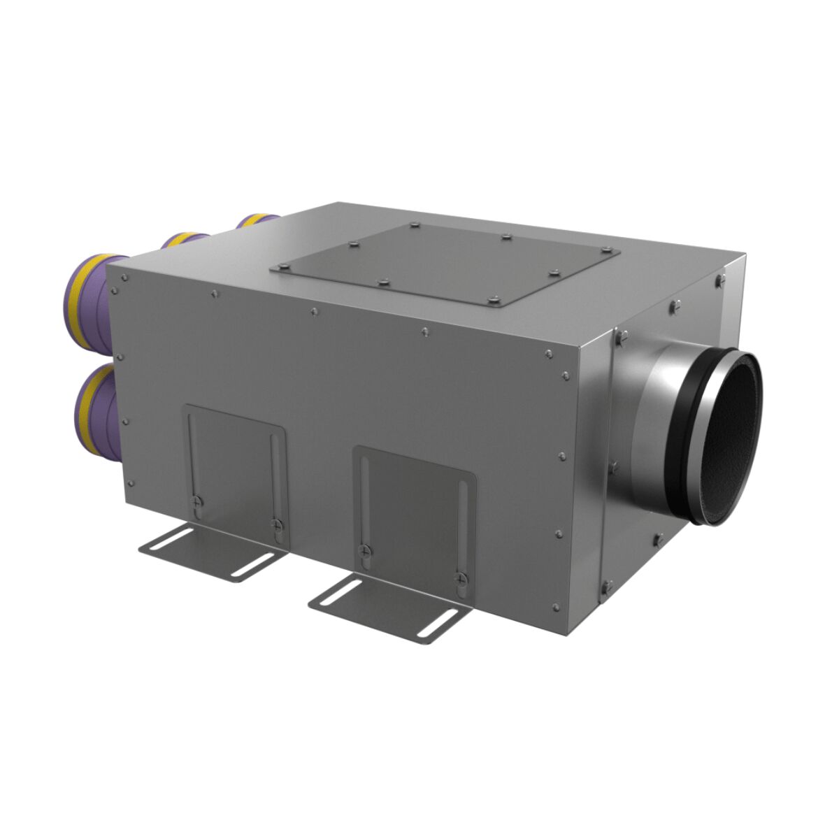 Коллектор металлический на 6 выходов KV 125/75x6 Provent
 (Комплектуется без фланцев. Фланцы/заглушки необходимо докупать дополнительно)