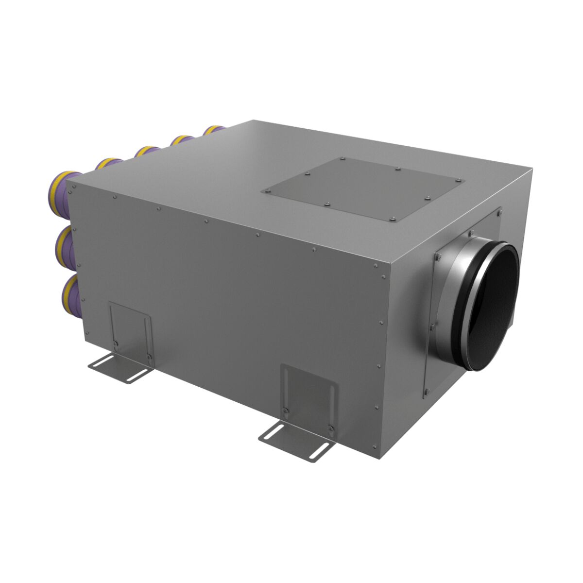 Коллектор металлический на 15 выходов KV 200/75x15 Provent
 (Комплектуется без фланцев. Фланцы/заглушки необходимо докупать дополнительно)