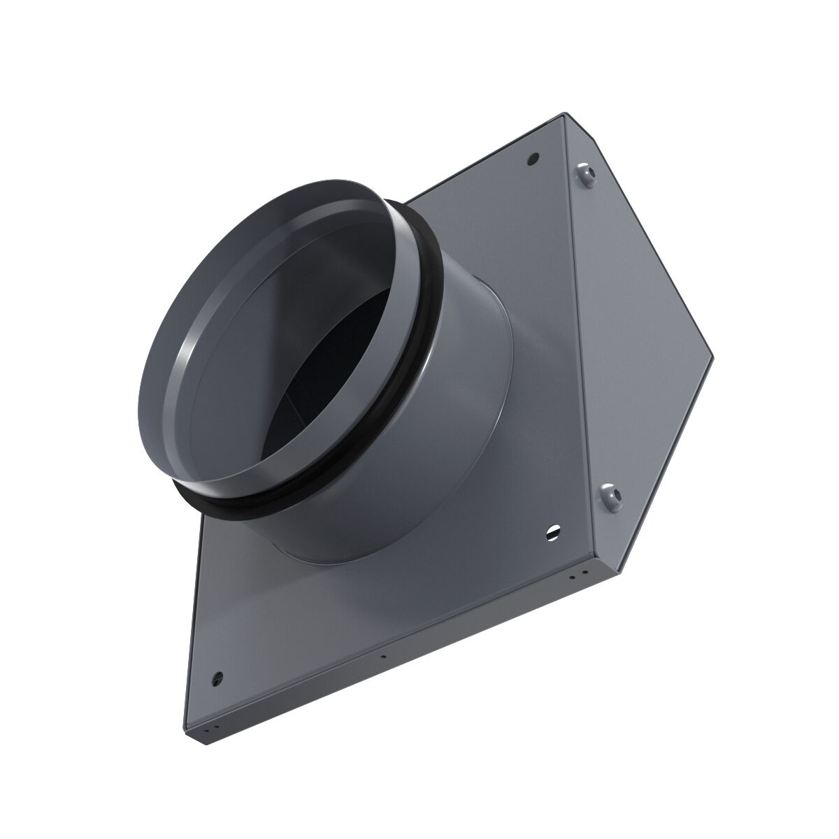 Решетка фасадная с колпаком STF 125G серый 7024 Provent купить в Санкт-Петербурге