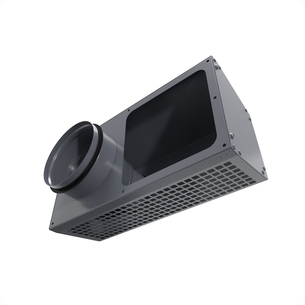 Решетка фасадная комбинированная приточно-вытяжная IOS 125G серый 7024 Provent купить в Санкт-Петербурге