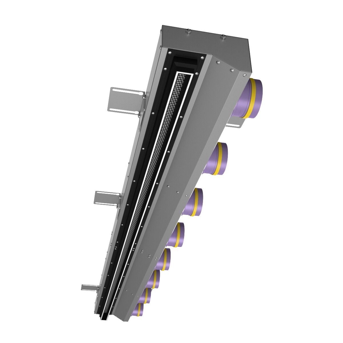 Компактный щелевой диффузор для гипрока с КСД на 8 выходов VPNDGU 2000х25/75х8 Provent купить в Санкт-Петербурге