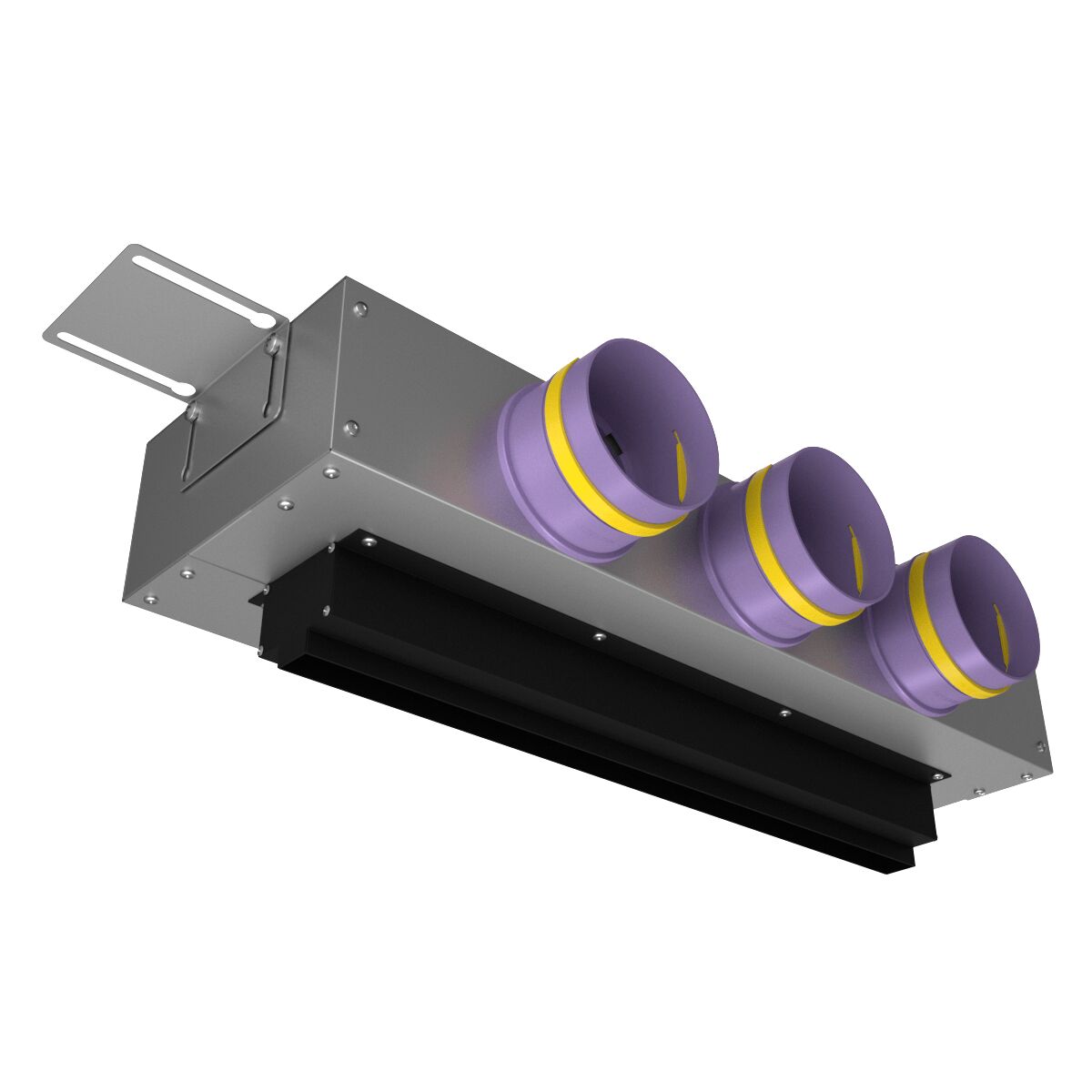 Щелевой диффузор в гипрок с КСД на 3 выхода VPNDG 500х25/90х3 Provent Provent купить в Санкт-Петербурге