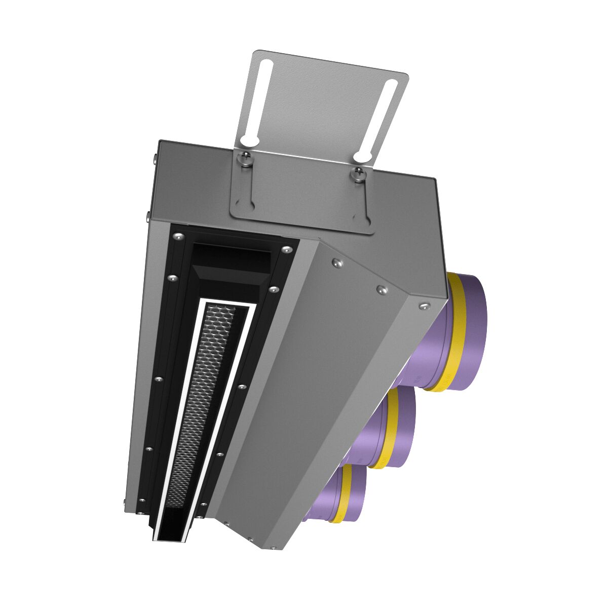 Компактный щелевой диффузор для гипрока с КСД на 3 выхода VPNDGU 500х25/90х3 Provent купить в Санкт-Петербурге