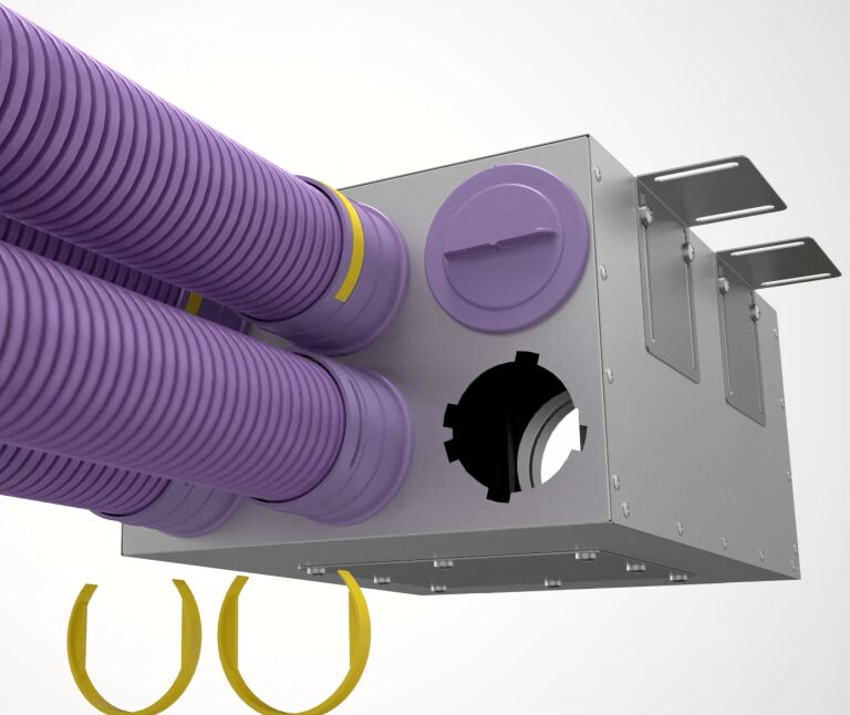 Коллектор металлический на 8 выходов KV 125/75x8 Provent