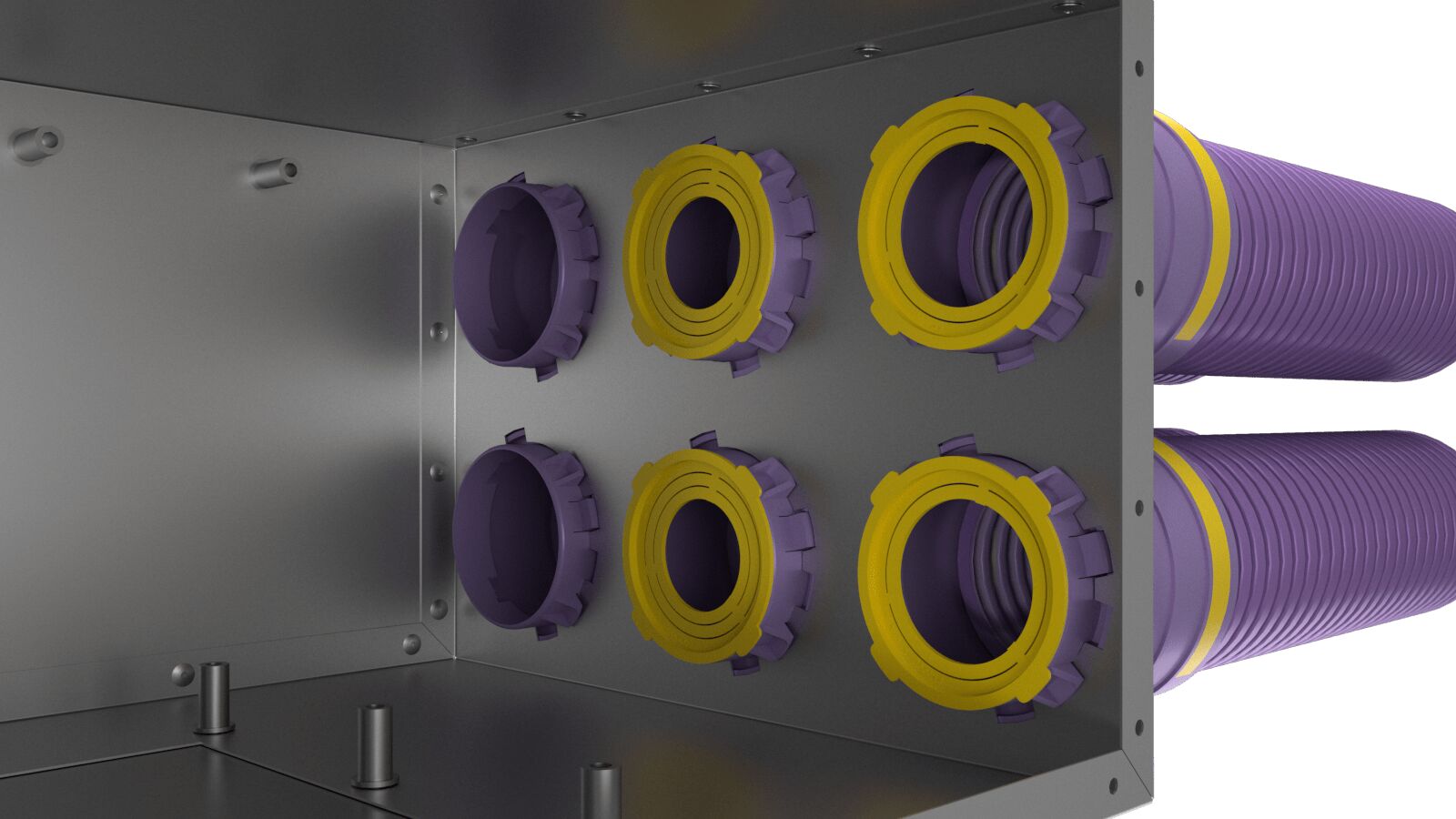 Коллектор металлический на 8 выходов KV 200/90x8 Provent купить в Москве Коллектор металлический на 8 выходов KV 200/90x8 Provent