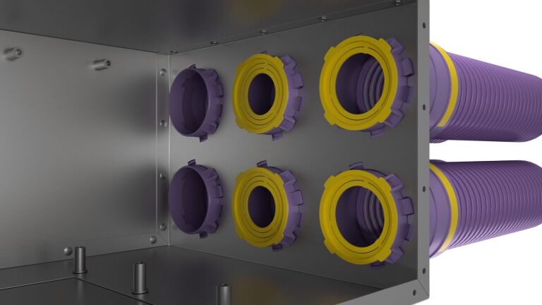 Коллектор металлический на 8 выходов KV 125/75x8 Provent