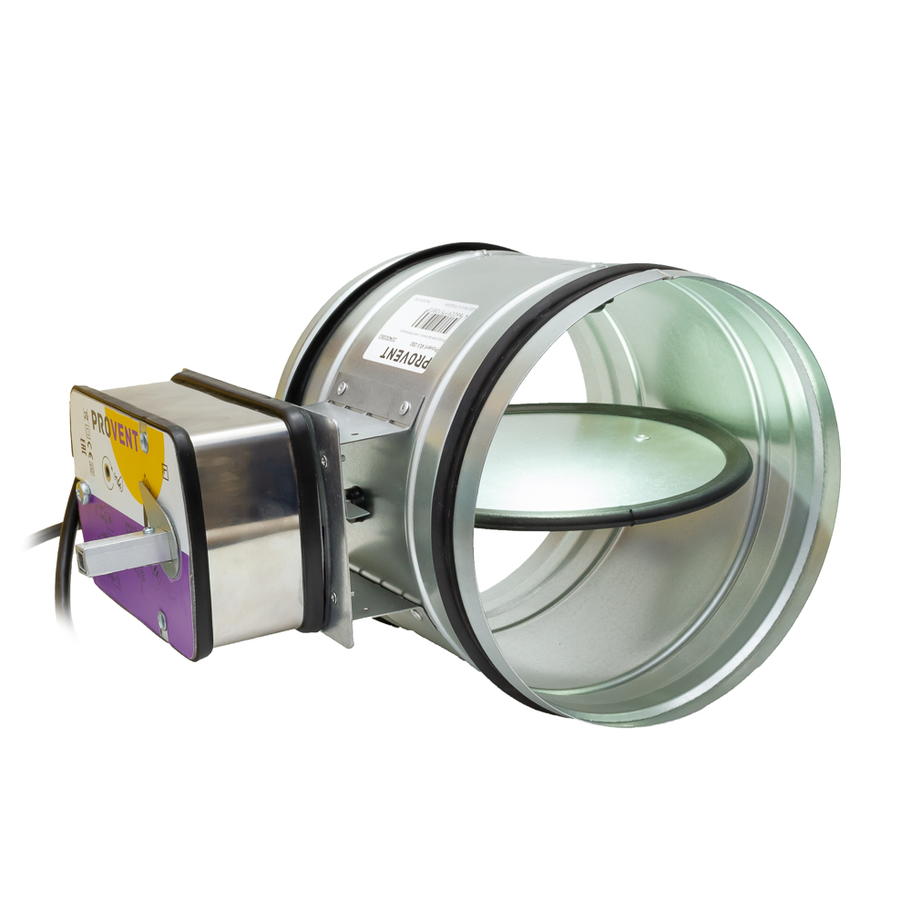 Клапан воздушный с электроприводом и возвратной пружиной 200VLV Provent купить в Санкт-Петербурге