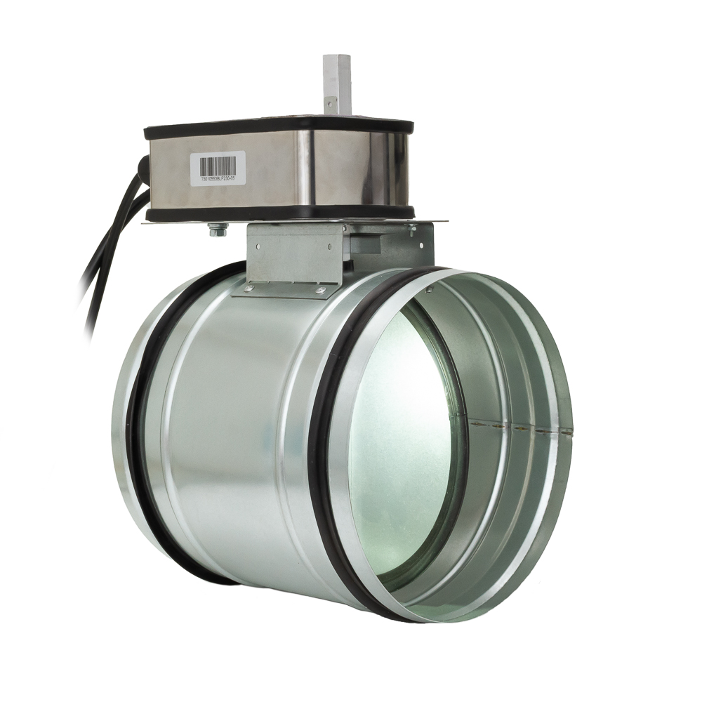 Клапан воздушный с электроприводом и возвратной пружиной 200VLV Provent купить в Санкт-Петербурге