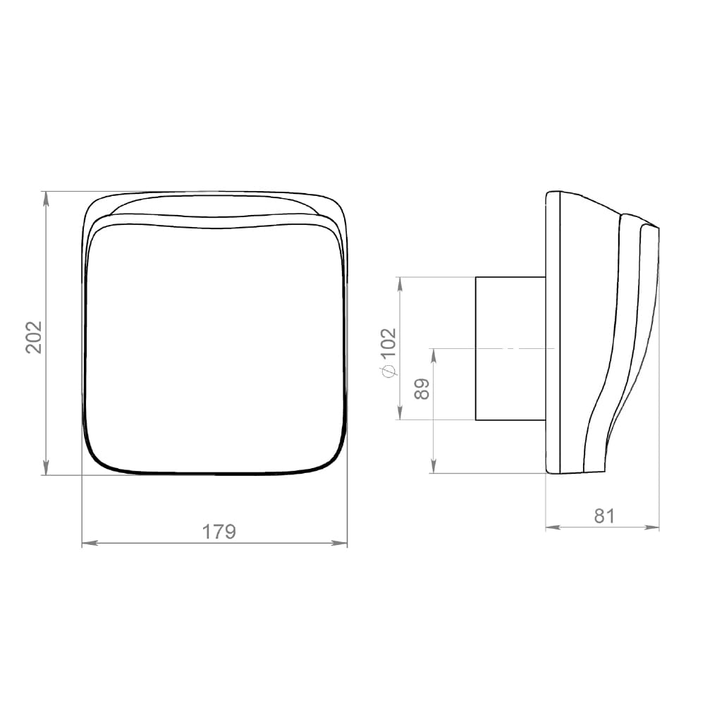 Клапан приточный KIV SMART Space Gray Provent купить в Санкт-Петербурге