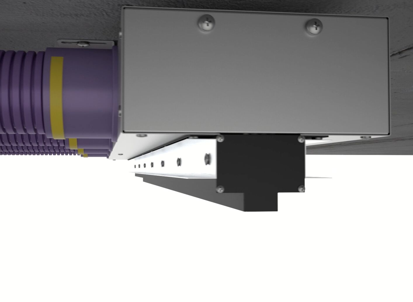Щелевой диффузор в гипрок с КСД на 4 выхода VPNDG 1000х25/90х4 Provent  купить в Санкт-Петербурге