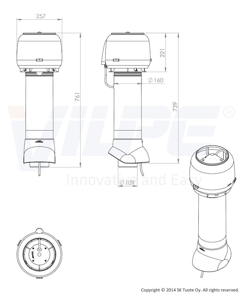 Вентилятор ECo110P/110/700