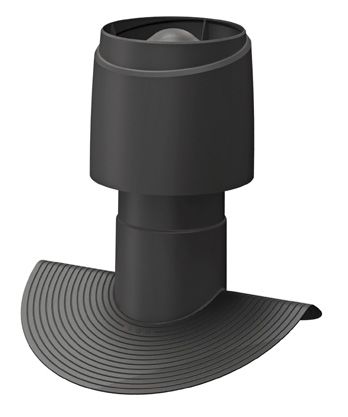 Дефлектор коньковый ALIPAI Flow -160 Vilpe, черный (аналог RR33, RAL 9017)