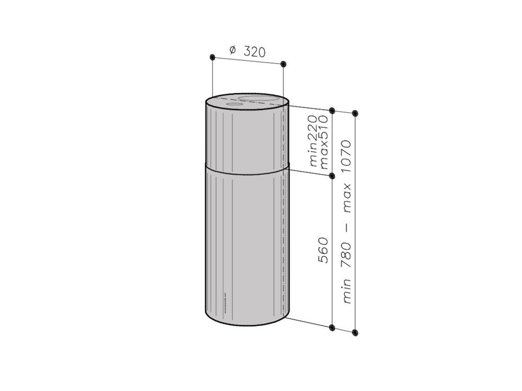 Кухонная вытяжка eIH-76 32 cm SAVO inox