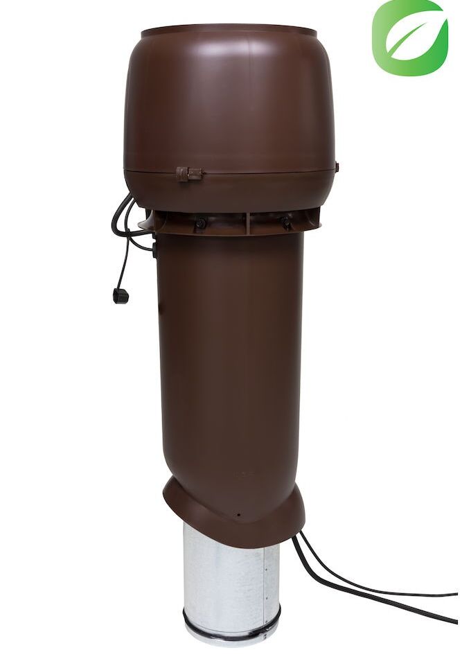 Р-ВЕНТИЛЯТОР ECo220/160/700 на постоянном токе Vilpe, коричневый (аналог RR32, RAL8017)