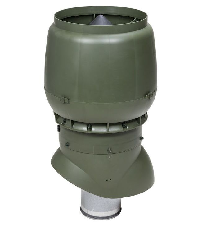 Теплоизолированный вентиляционный выход  XL-160/300/500 Vilpe, зеленый (аналог RR11, RAL6020)
