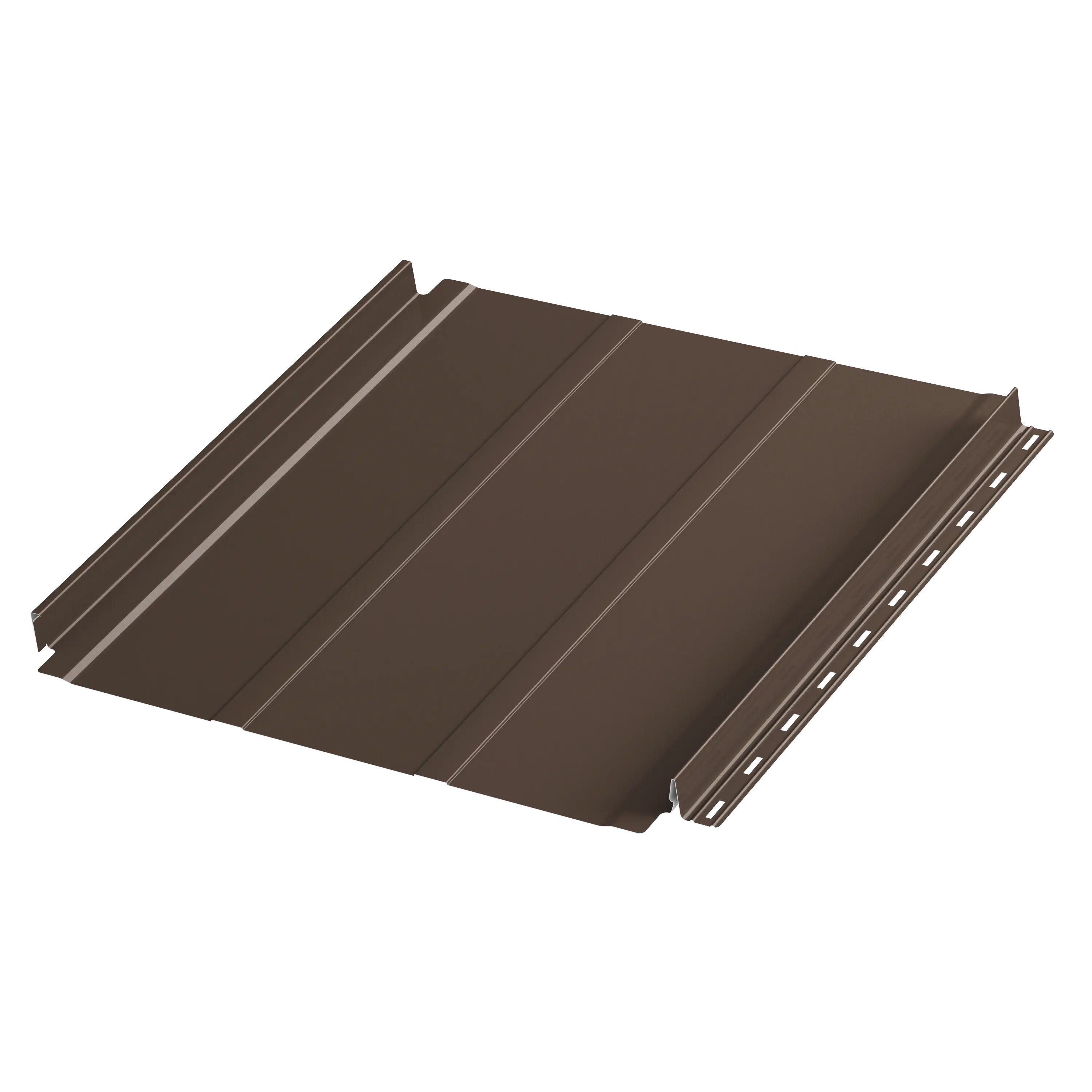 Фальцевая панель AQUACLICK Силуэт-2 0.50мм Zn140 ПЭ без подгиба {длины по списку} купить в Санкт-Петербурге