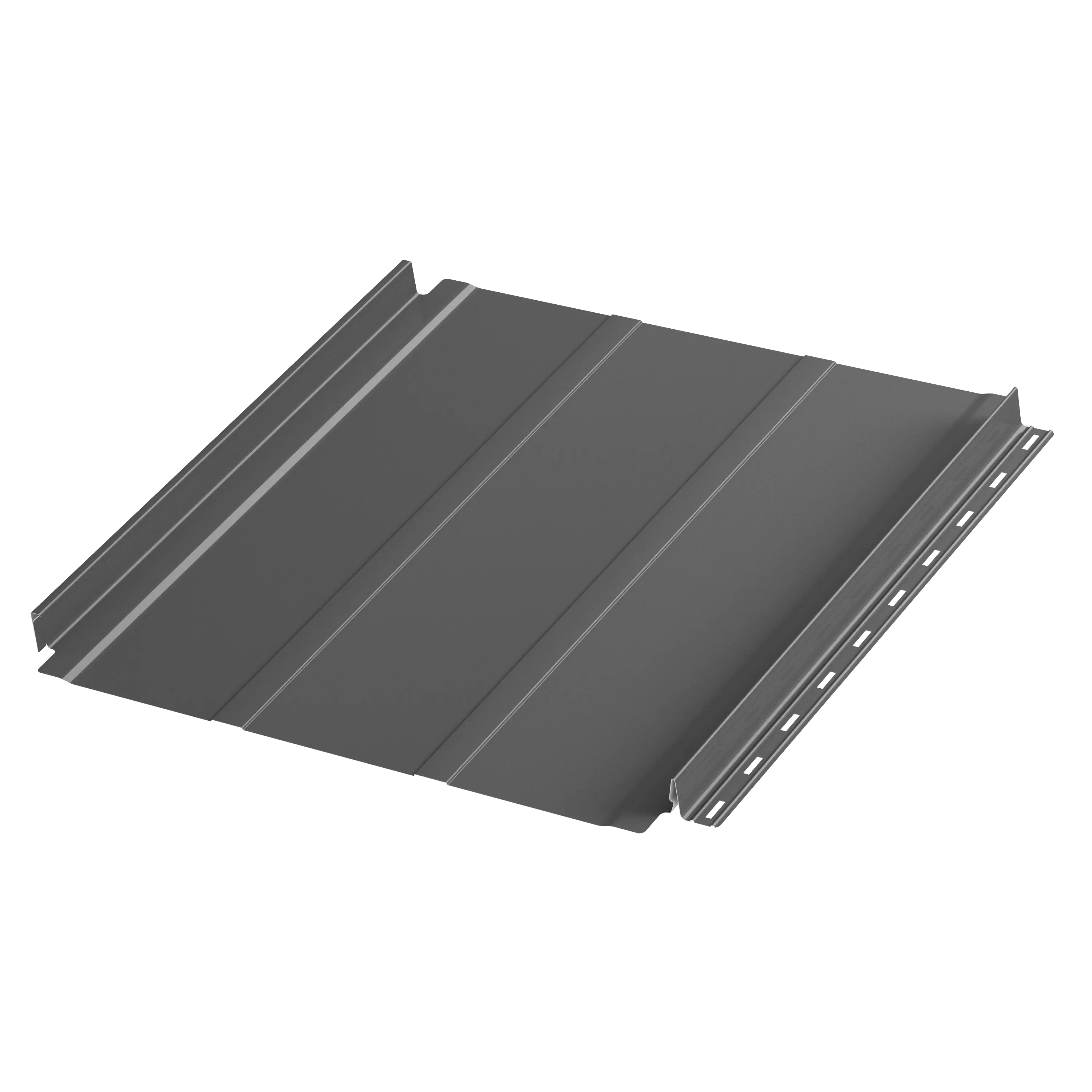 Фальцевая панель AQUACLICK Силуэт-2 0.50мм Zn140 ПЭ без подгиба {длины по списку} купить в Санкт-Петербурге