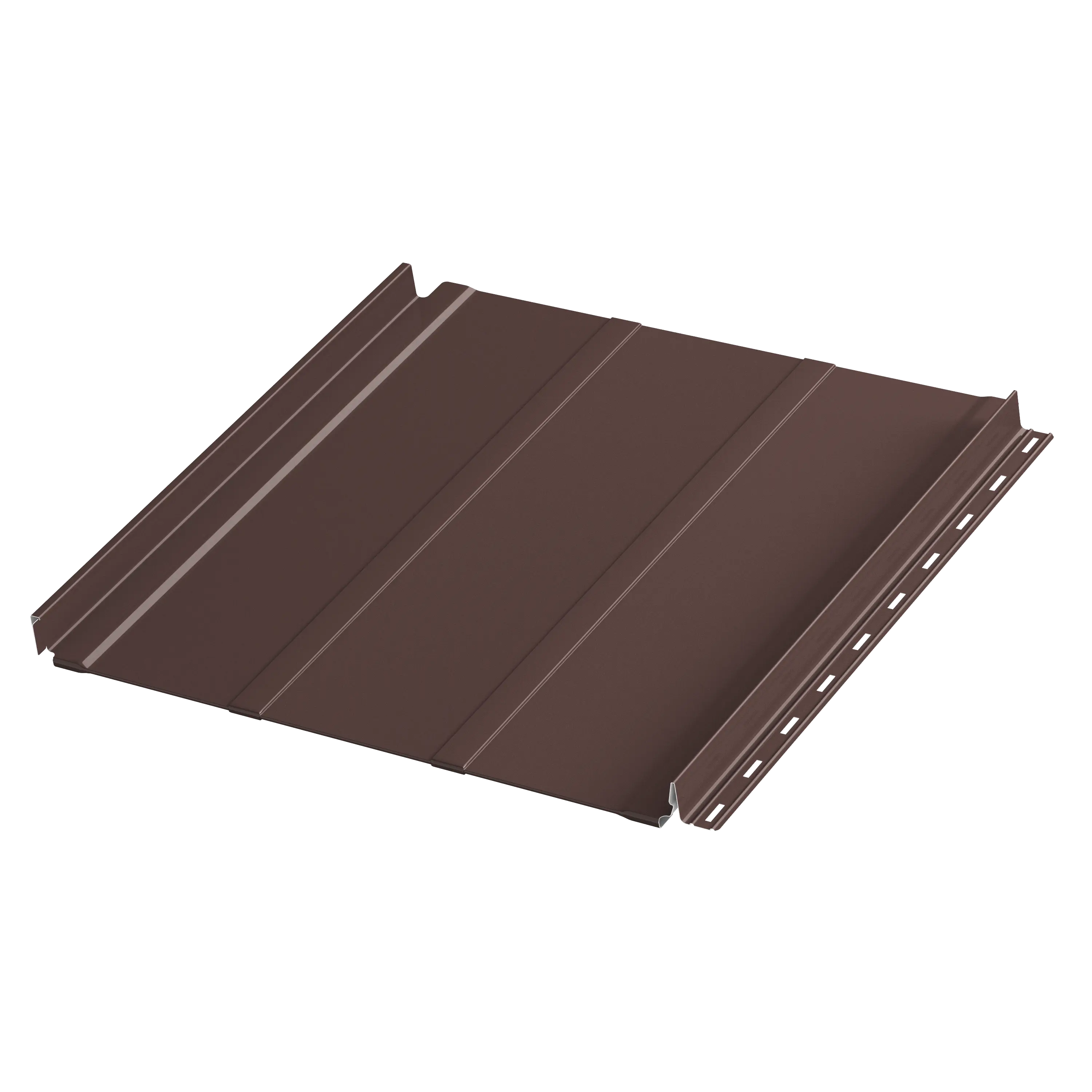 Фальцевая панель AQUACLICK Силуэт-2 0.50мм Zn140 ПЭ с подгибом {длины по списку} купить в Санкт-Петербурге