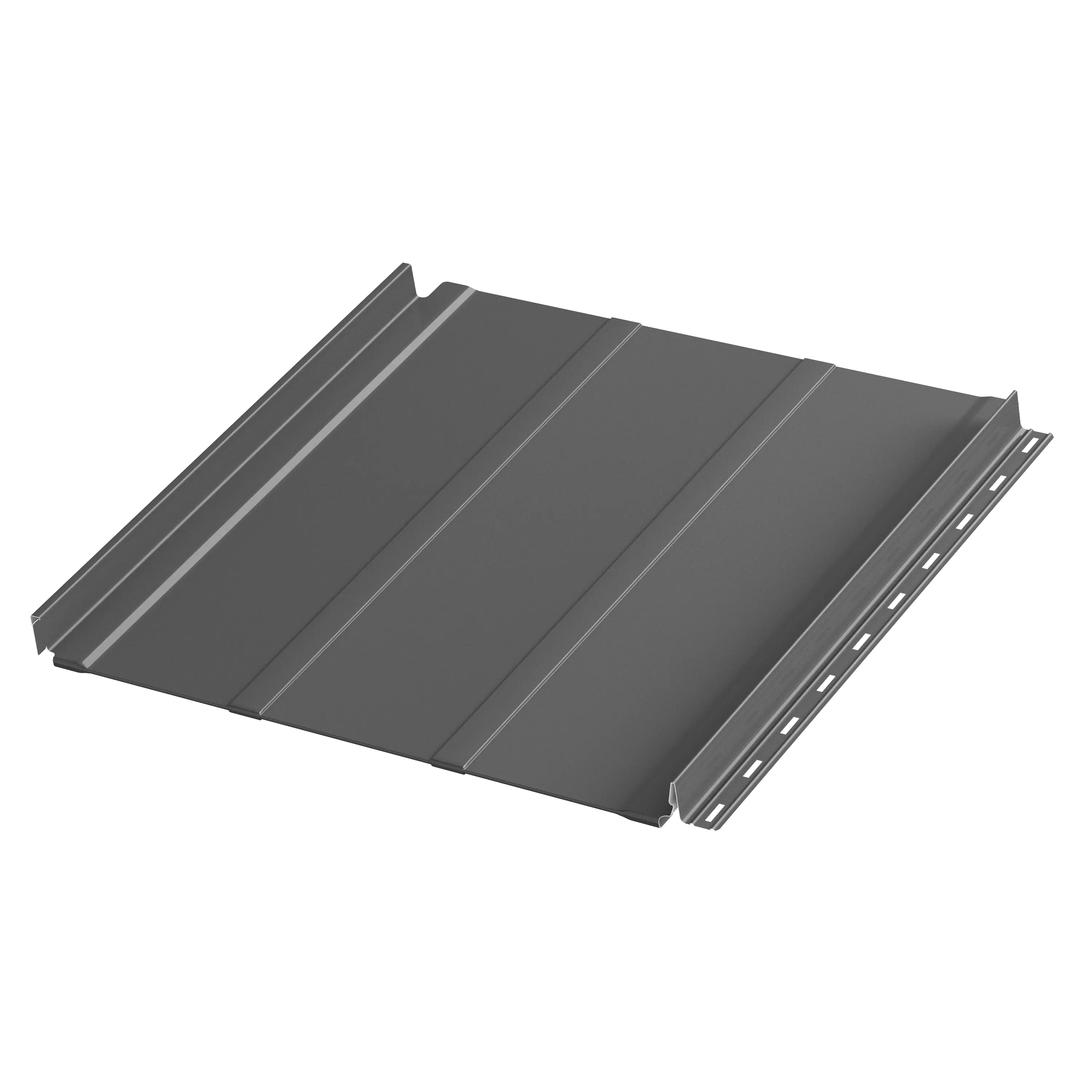 Фальцевая панель AQUACLICK Силуэт-2 0.50мм Zn140 ПЭ с подгибом {длины по списку} купить в Санкт-Петербурге