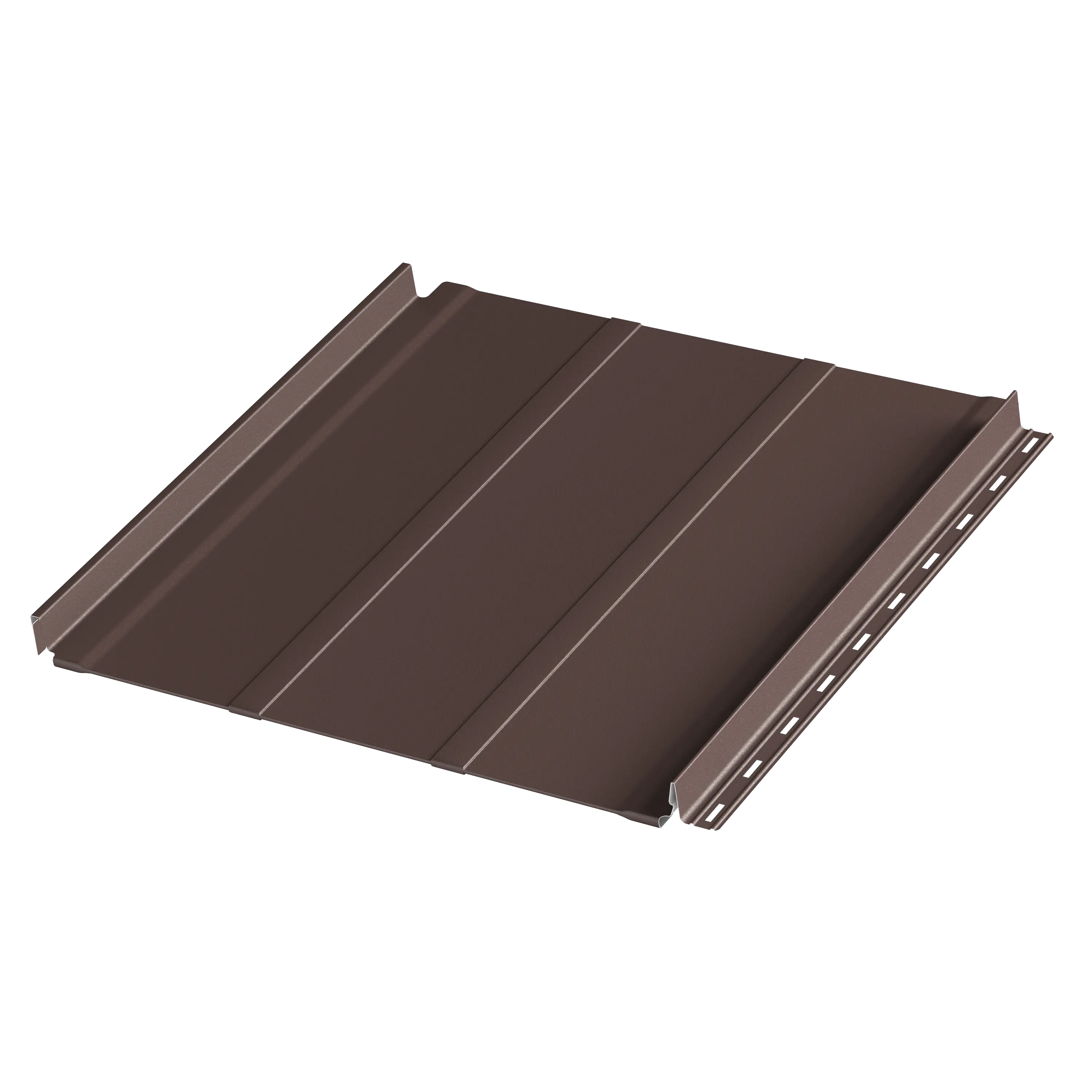 Фальцевая панель AQUACLICK Силуэт-2 0.50мм Zn275 PU Matt с подгибом {длины по списку} купить в Санкт-Петербурге