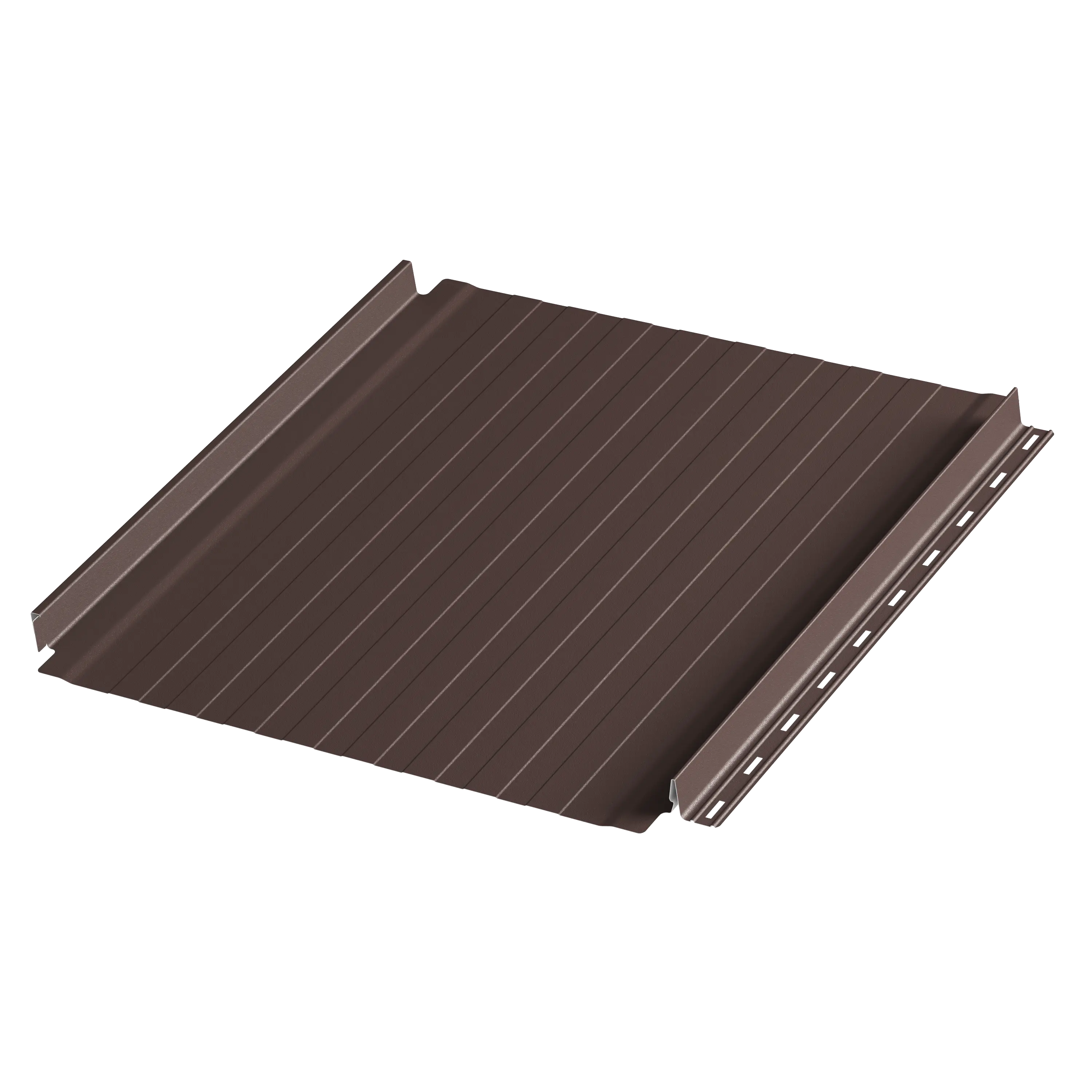 Фальцевая панель AQUACLICK Силуэт-8 0.50мм Zn180 Rooftop Бархат без подгиба {длины по списку} купить в Санкт-Петербурге