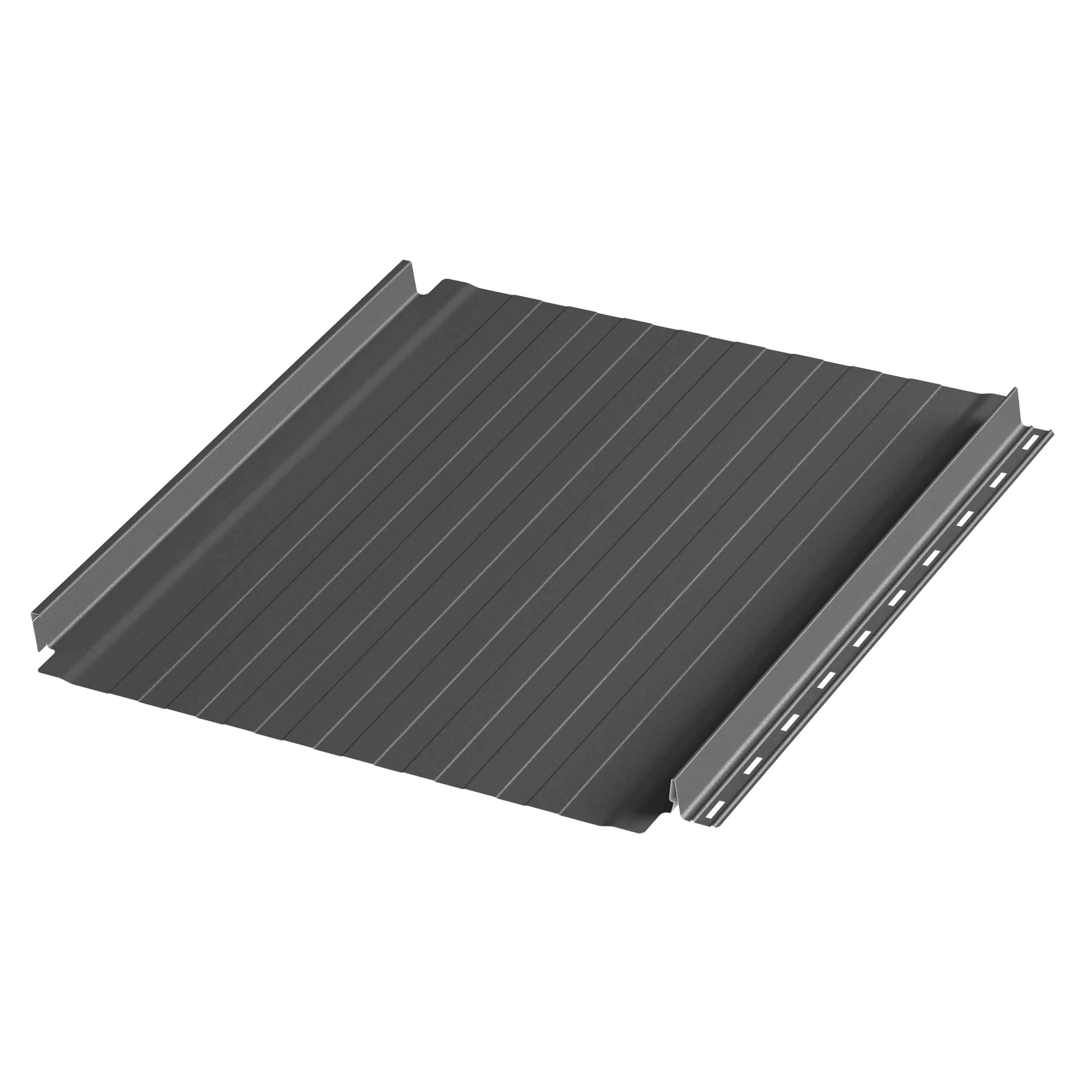 Фальцевая панель AQUACLICK Силуэт-8 0.50мм Zn180 Rooftop Бархат без подгиба {длины по списку} купить в Санкт-Петербурге