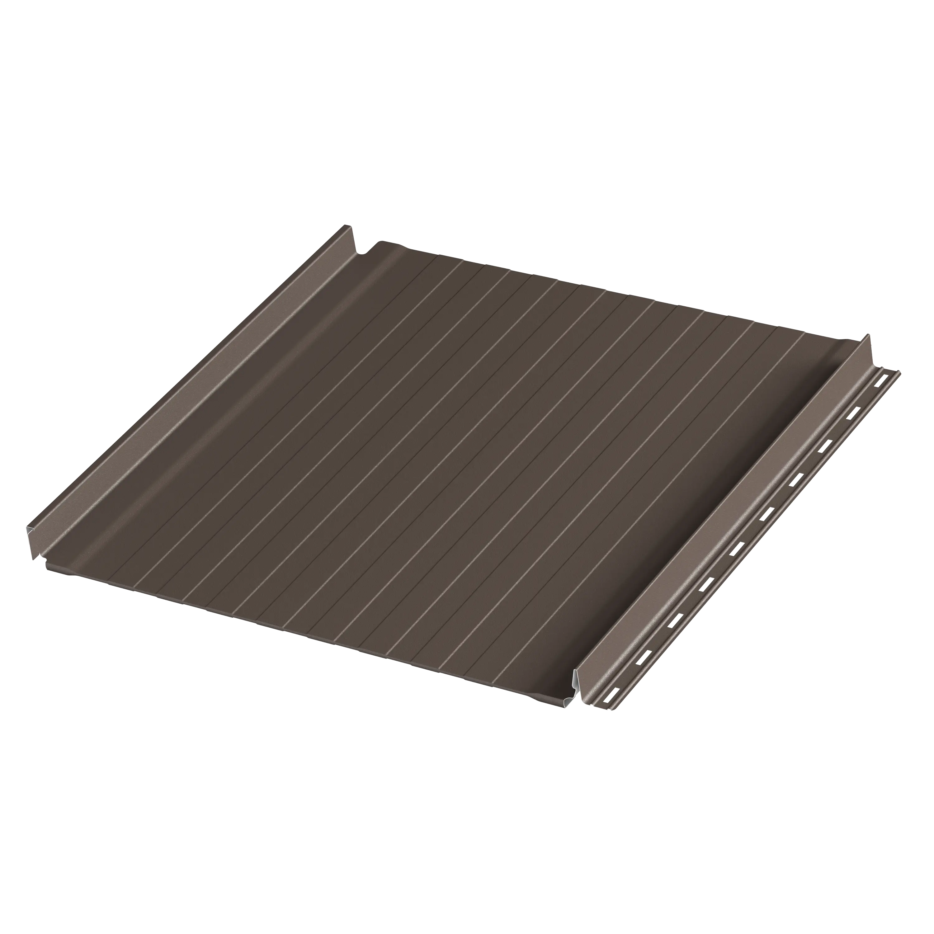 Фальцевая панель AQUACLICK Силуэт-8 0.50мм Zn180 Rooftop Бархат с подгибом {длины по списку} купить в Санкт-Петербурге