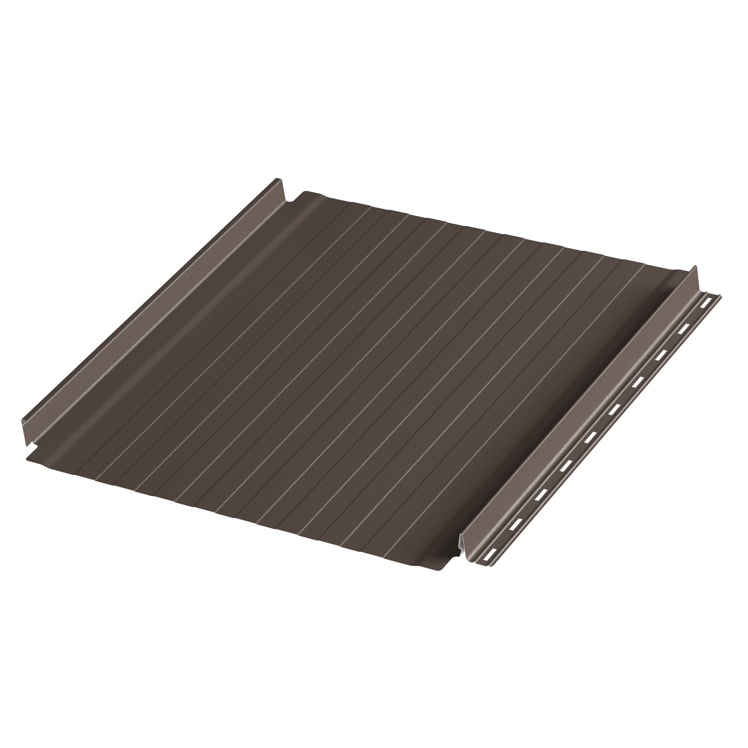 Фальцевая панель AQUACLICK Силуэт-8 0.50мм Zn275 PU Matt с подгибом {длины по списку} купить в Санкт-Петербурге