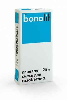 Клей по газобетону для тонкошовной кладки Bonolit 25 кг