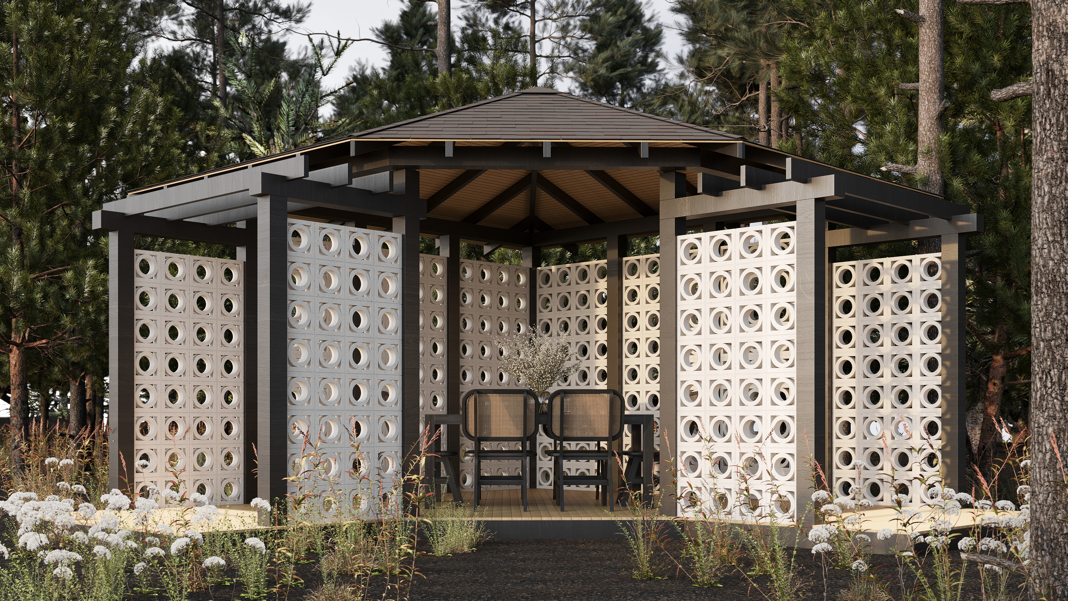 Блок архитектурный Pipe (Пайп)-50 под покраску 250х250мм Nokkel купить в Санкт-Петербурге