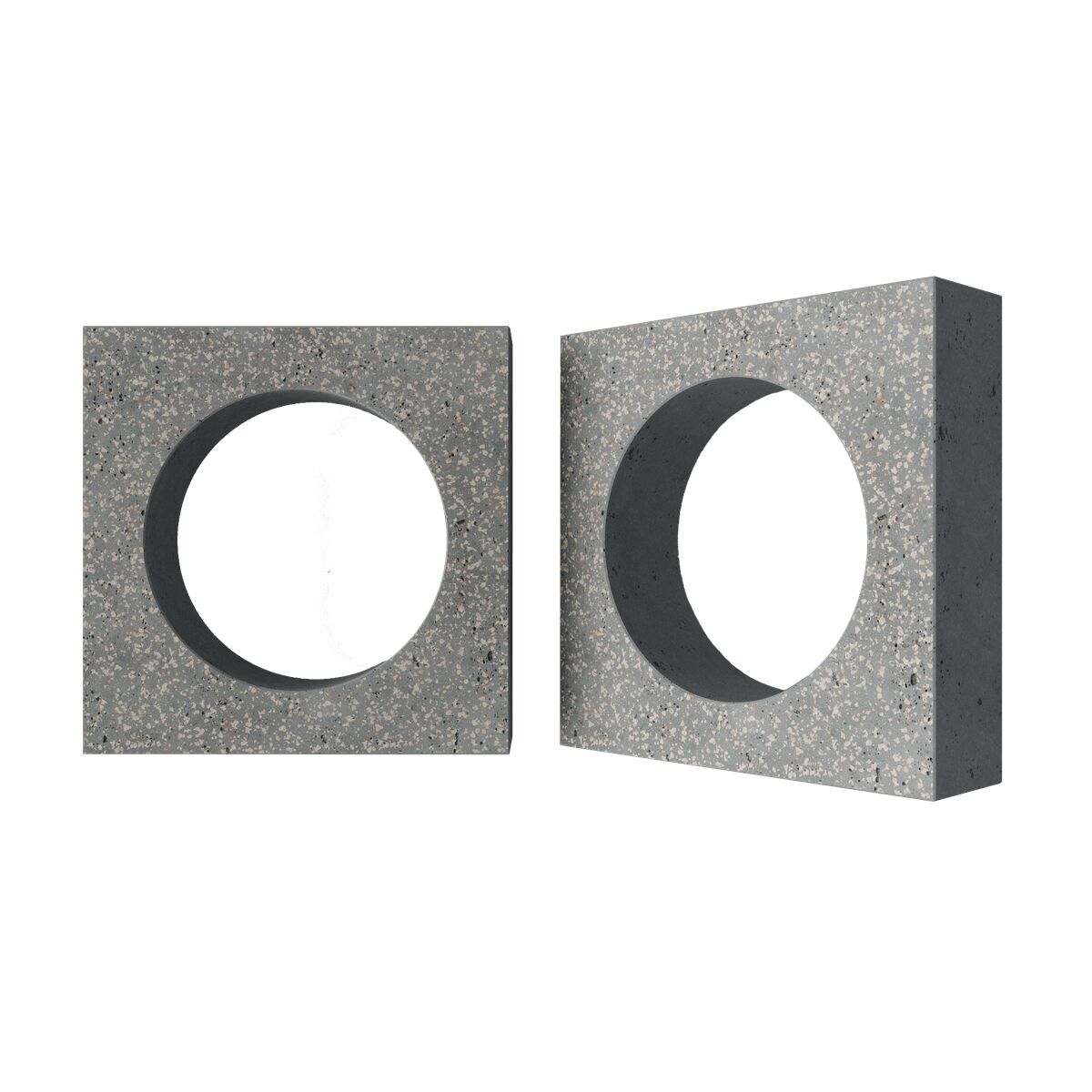 Блок архитектурный шлифованный Planet (Плэнет)-70 LUX серый 250х250мм Nokkel купить в Санкт-Петербурге