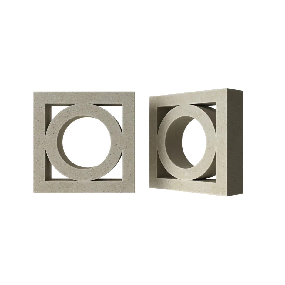 Блок архитектурный Pipe (Пайп)-50 под покраску 250х250мм Nokkel купить в Санкт-Петербурге