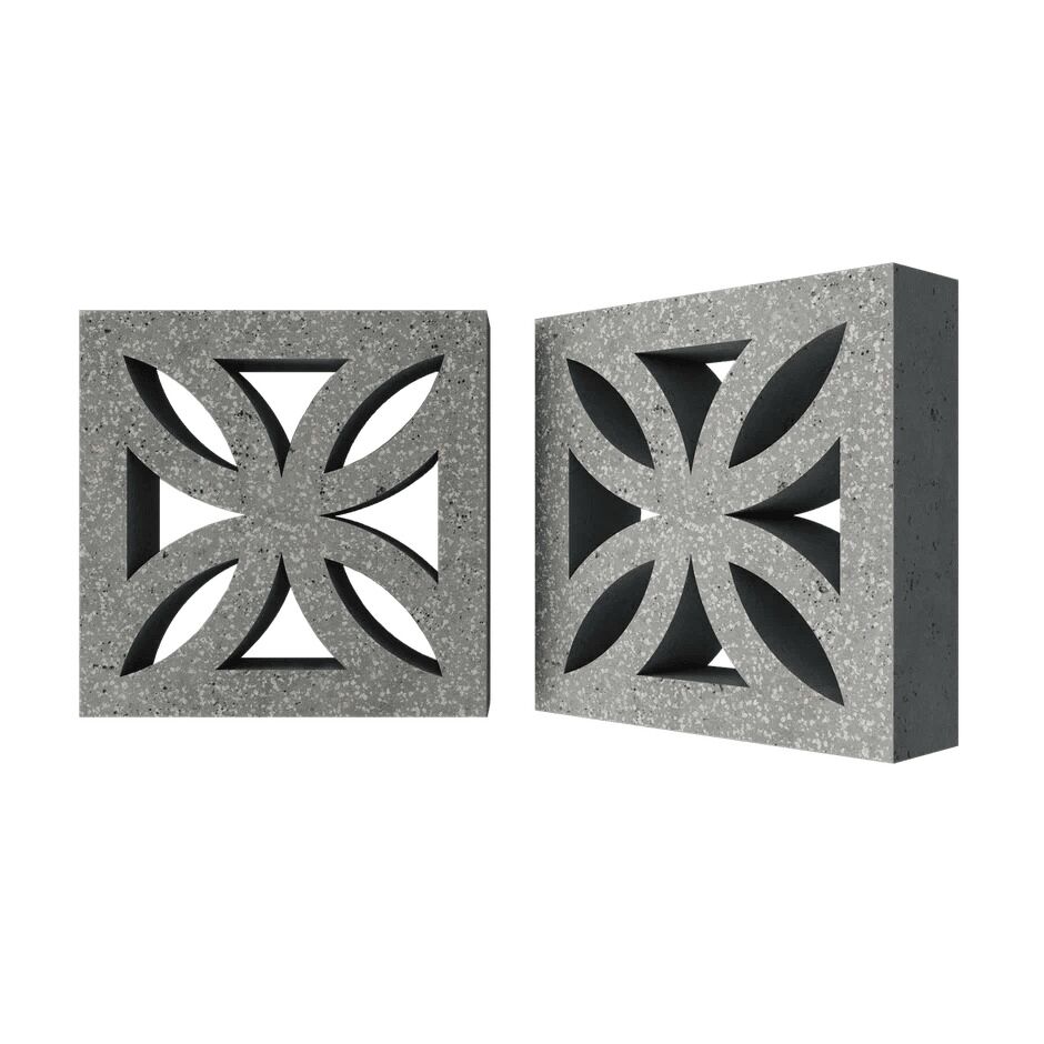 Блок архитектурный шлифованный Icon (Айкон)-70 LUX серый 250х250мм Nokkel купить в Санкт-Петербурге