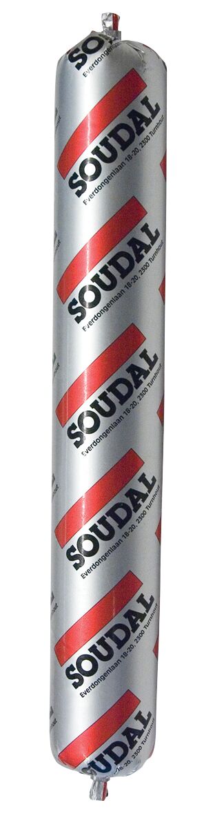 Soudal Silirub 2F чёрный 600мл нейтральный силиконовый герметик, Герметик Soudal Silirub 2F нейтральный силикон 600мл