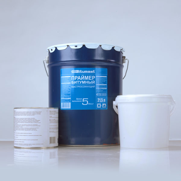 Битумный праймер быстросохнущий Bitumast, 5л (4 шт/упаковка) купить в Санкт-Петербурге