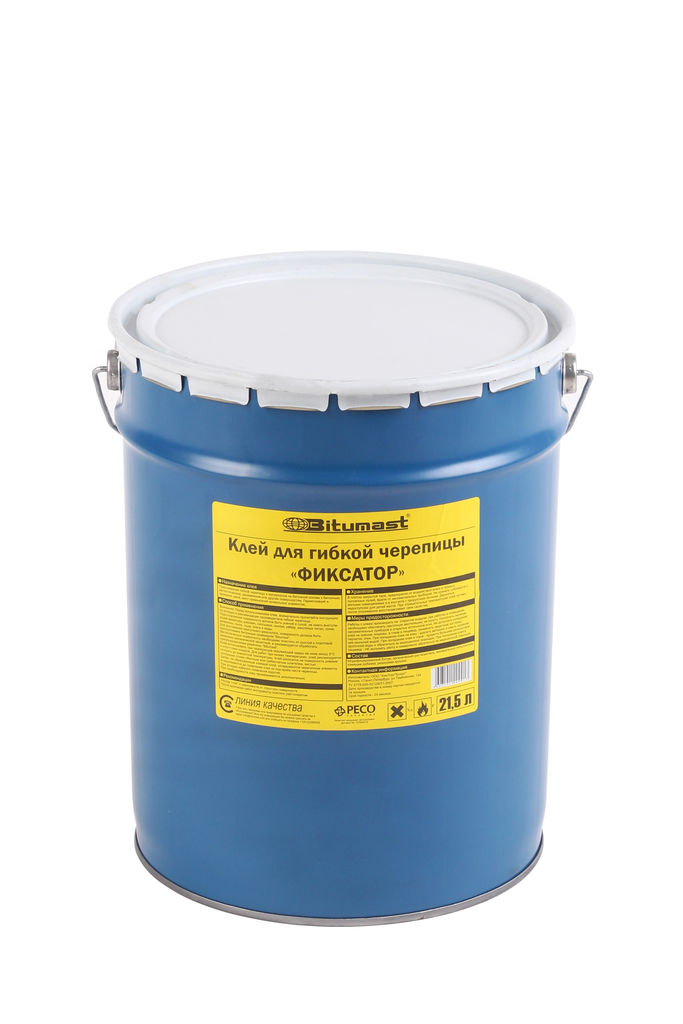 Клей для гибкой черепицы "Фиксатор" Bitumast, 21,5л купить в Санкт-Петербурге