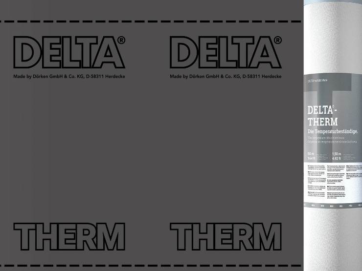 Термостабильная мембрана DELTA-THERM PLUS 1,5х50м 75м², DELTA-THERM PLUS