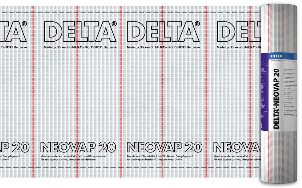Пароизоляция DELTA-NEOVAP 20 1,5х50м 75м², армированная пароизоляция DELTA-NEOVAP 20