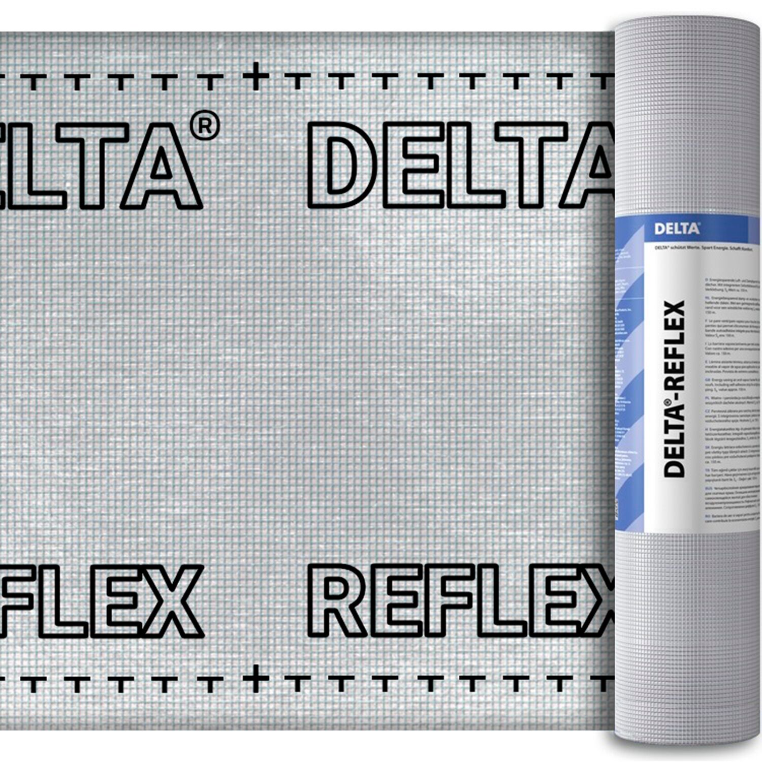 DELTA-REFLEX 1,5х50м 75м2 теплоотражающая пароизоляция Дельта Рефлекс, DELTA-REFLEX теплоотражающая пароизоляция, 1.5*50м, 75кв.м.