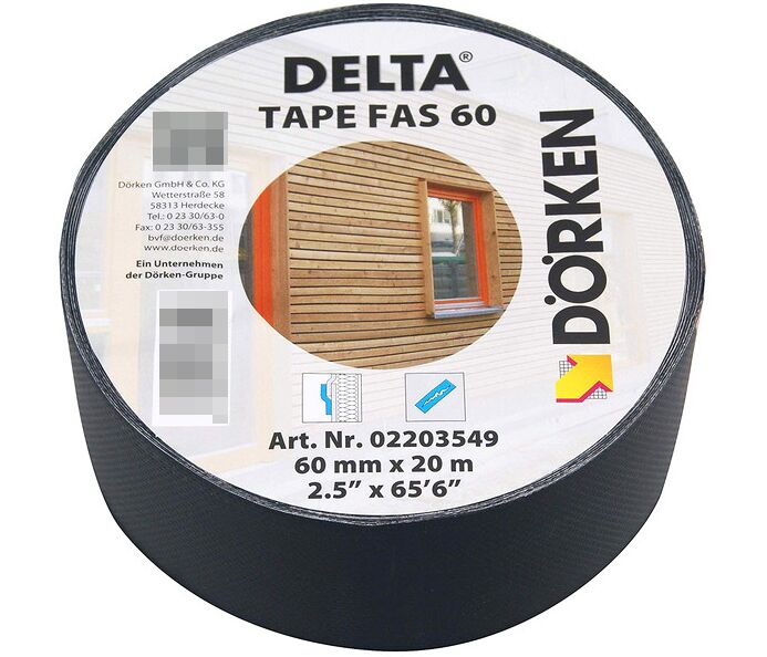 DELTA-TAPE FAS 60мм х 20м соединительная лента Дельта Тейп Фас, Delta-Tape FAS 60 односторонняя лента 60мм*20м