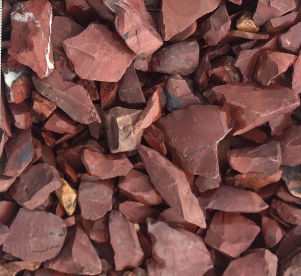 Галька из яшмы красный галтованный 10-20мм Camonica купить в Санкт-Петербурге