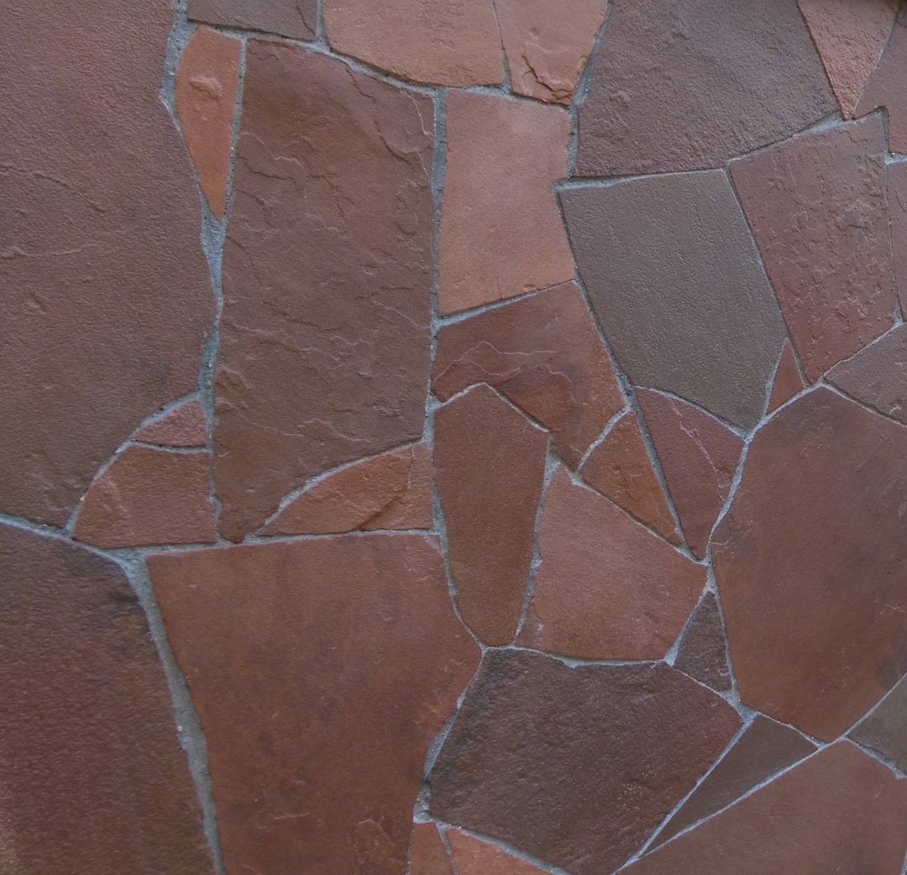 Песчаник красный обоженный рваный край 35-45мм Camonica купить в Санкт-Петербурге